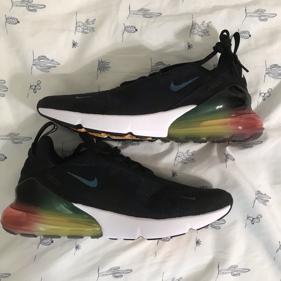 Air Max 270 Rainbow Heel Laser Orange size 10.5 - Picture 4 of 6